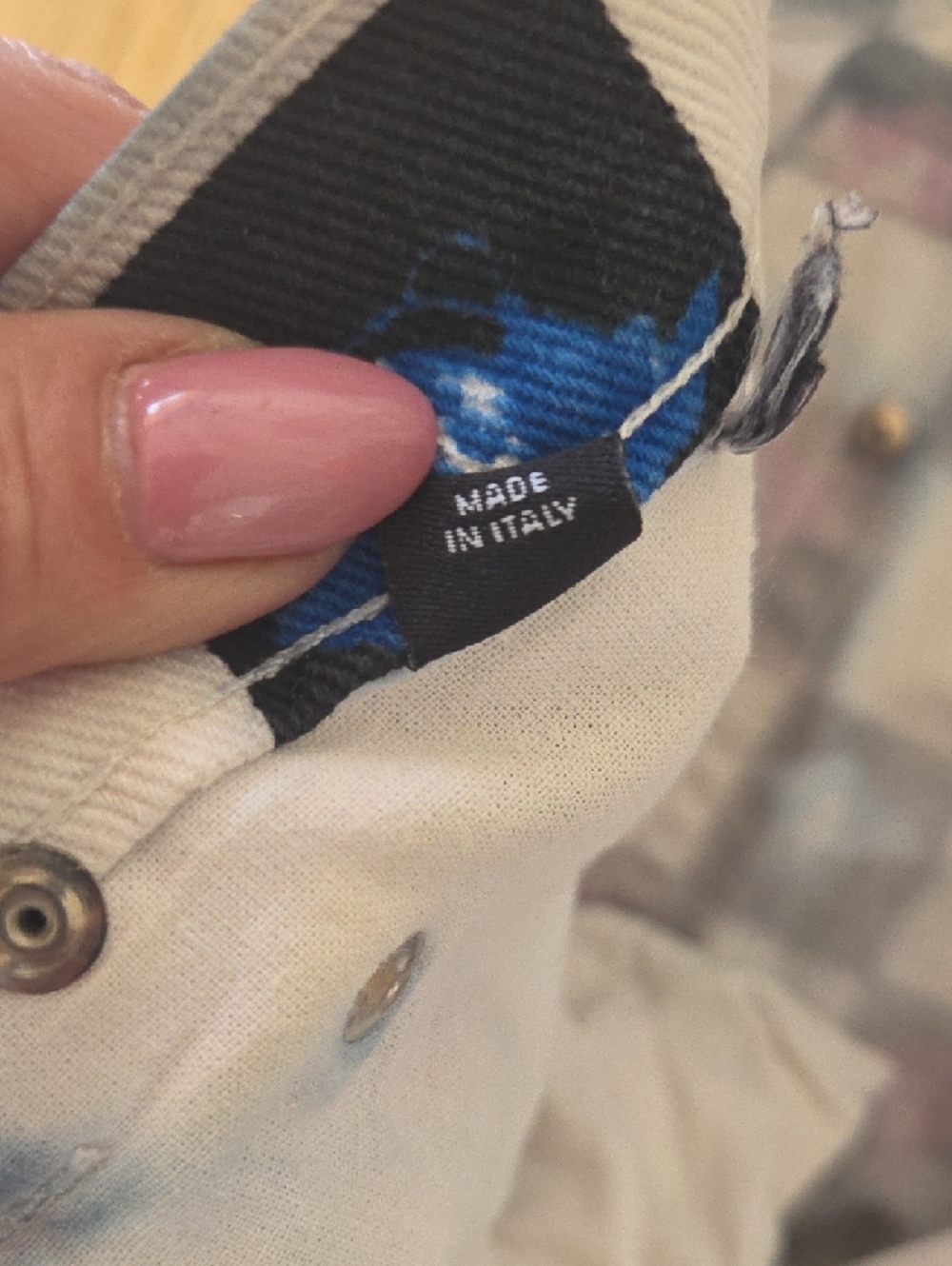 Versace Jeans Black & White Check Cotton with Multicolor Medusa Print - Picture 8 of 10